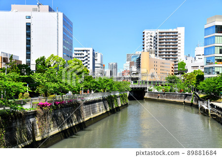 山本橋 / 目黑川上游 / 向五反田站看去（東京都品川區）[2022.4] 89881684