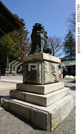 Shinano Kuniichinomiya Suwa Taisha Shrine Akimiya Kaguraden Komainu Shinano Kuniichinomiya Suwa Taisha Shrine Akimiya Kaguraden Komainu 89881790