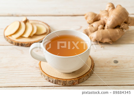 fresh and hot ginger juice glass 89884345