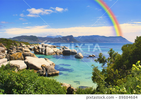 Beautiful sea at Boulders Beach 89884684