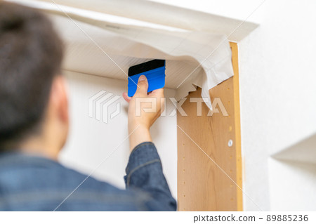 改造DIY印刷裝飾膜施工Dyknock板材 89885236