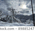 Winter snow scene 89885247