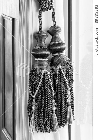 Curtain Tie rope, Black & White 89885393