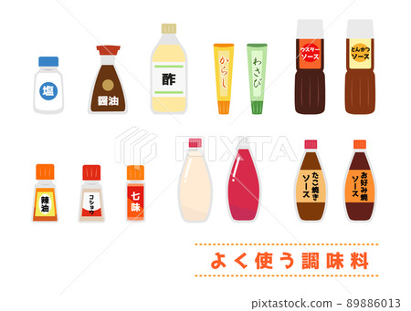 常用調味品插畫集 89886013