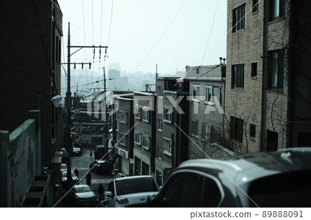 Seoul Yongsan-gu Residential Building Sky Fine Dust Environmental Pollution 89888091