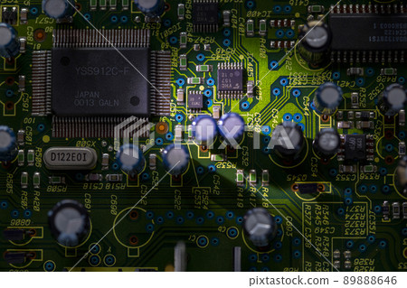 科技，电路板，电子，テクノロジー、回路基板、電子機器、technology, electronics 89888646