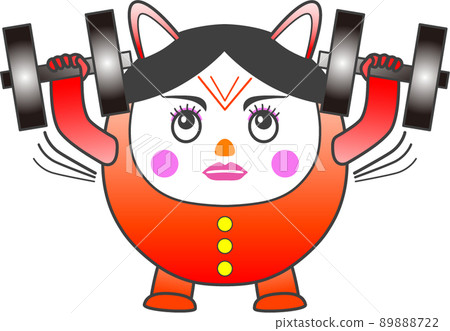 daruma, plump, cat ears 89888722