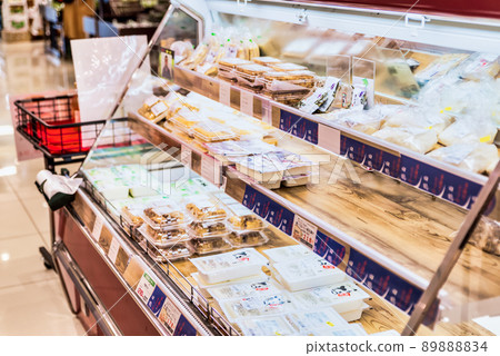 Supermarket food department tofu department 89888834
