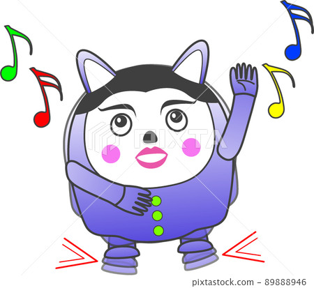daruma, joyfulness, cat ears 89888946