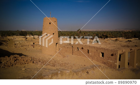 View to Gabal Dakrour mountain in Siwa oasis, Egypt View to Gabal Dakrour mountain in Siwa oasis, Egypt 89890970