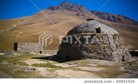 Tash Rabat caravanserai in Tian Shan mountain in Naryn province, Kyrgyzstan Tash Rabat caravanserai in Tian Shan mountain in Naryn province, Kyrgyzstan 89891026