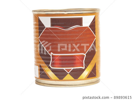 Can of boiled condensed milk isolated on white 89893615