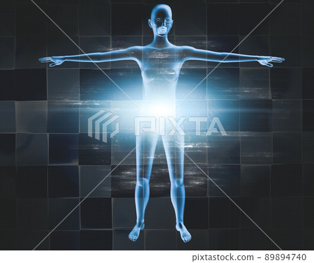 Human body x-ray background and joint pain. - Stock Illustration ...