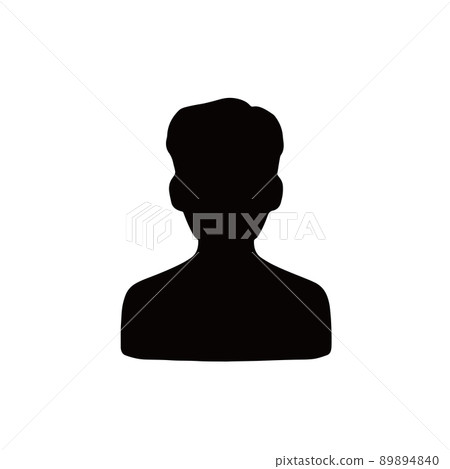 Male silhouette seventy-three split hair 89894840