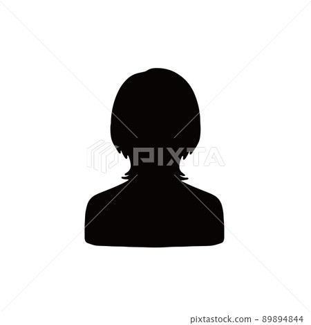 Male silhouette wolf cut Male silhouette wolf cut 89894844