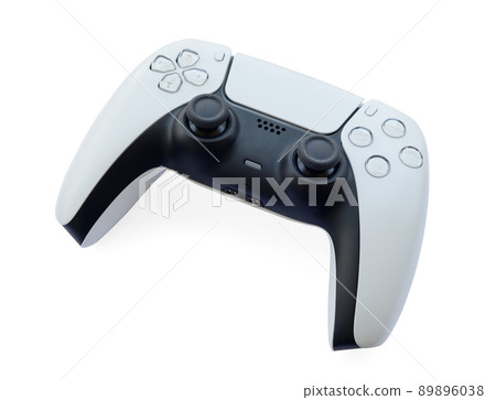 Joystick gaming controller on white back ground Joystick gaming controller on white back ground 89896038