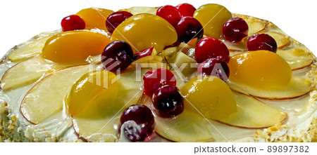 Fruit and berry filling closeup. 89897382