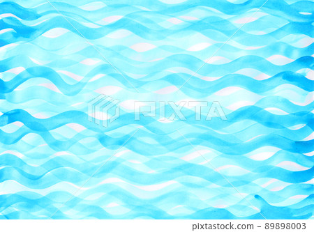 水藍色畫筆觸摸波浪圖案背景 89898003