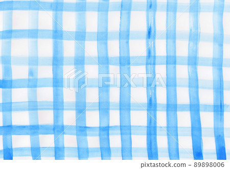 粗糙的格子背景，帶有用厚刷藍色繪製的模擬觸感 89898006