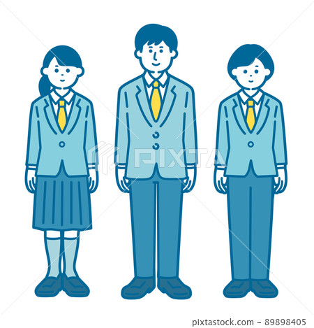 Men and women in uniform Men and women in uniform 89898405