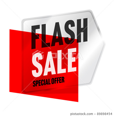 Flash sale sticker with special offer retail shop discount Flash sale sticker with special offer retail shop discount 89898454