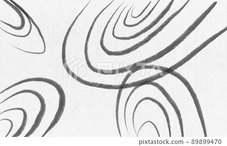 Japanese-style background water crest ink Japanese-style background water crest ink 89899470