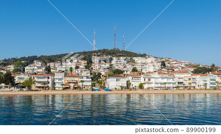 View of Kinaliada island from the Sea of Marmara, near Istanbul, Turkey View of Kinaliada island from the Sea of Marmara, near Istanbul, Turkey 89900199