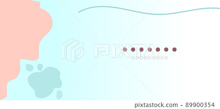 Abstract geometric modern background template with wave pattern and text. Website banner, flyer for advertising with shapes in trendy pastel colors 89900354