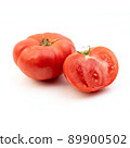 Fresh tomato on white background. 89900502