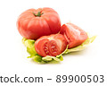 Fresh tomato on white background. 89900503