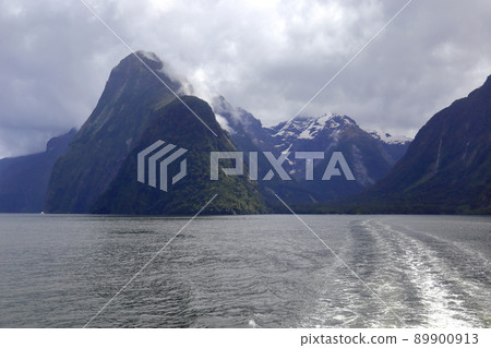 Milford Sound, World Natural Heritage Site on South New Zealand 89900913