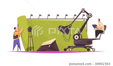 Movie Shooting Studio Composition 89902363