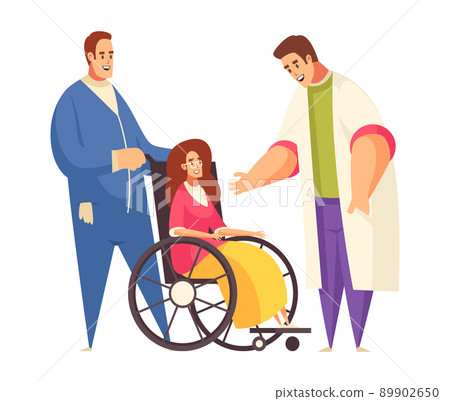 Wheelchair Medical Assistants Composition 89902650
