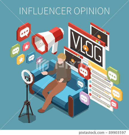 Social Media Influencer Concept 89903597