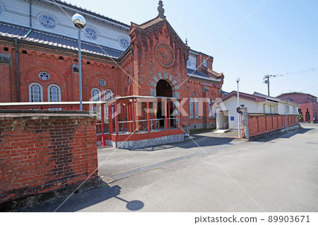 Imamura Church, a national important cultural property made of red brick in Tachiarai Town, Fukuoka Prefecture 89903671