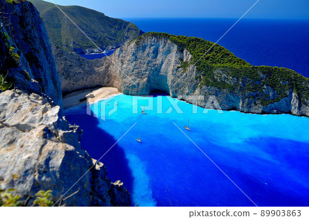 納瓦吉奧海灘，扎金索斯島，希臘 89903863