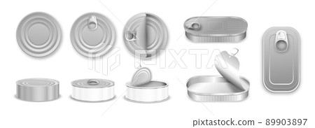 Aluminium Tin Can Set 89903897