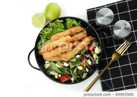 Concept of tasty food with deep-fried shrimp on dark table Concept of tasty food with deep-fried shrimp on dark table 89903980