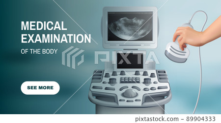 Medical Examination Horizontal Banner 89904333