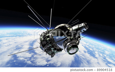 Soviet spacecraft at the Earth orbit 89904518