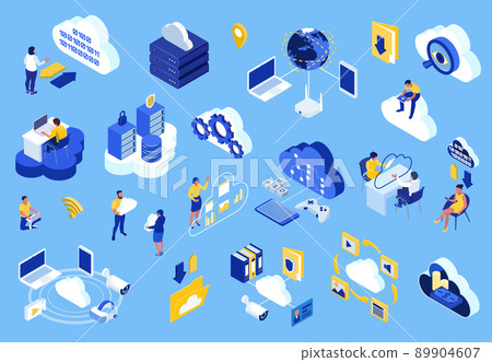 Cloud Technology Set 89904607