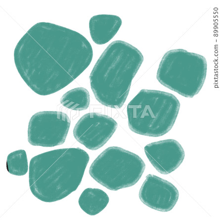 Freeform hand doodle freehand pebble line and shape sketch 89905550