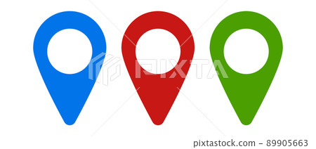 地圖圖釘圖標集位置信息 89905663