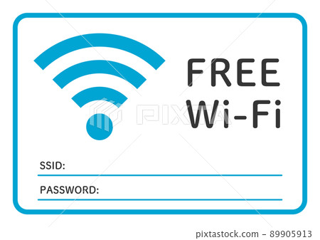 Free Wi-Fi sticker design (horizontal) 89905913