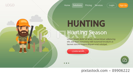 Hunting Website Template 89906222