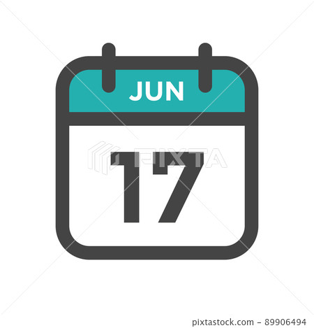 June 17 Calendar Day or Calender Date for Deadlines or Appointment 89906494
