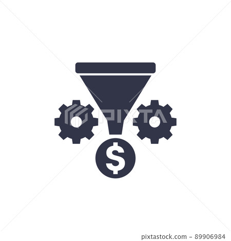 sales funnel icon, marketing and business sign sales funnel icon, marketing and business sign 89906984