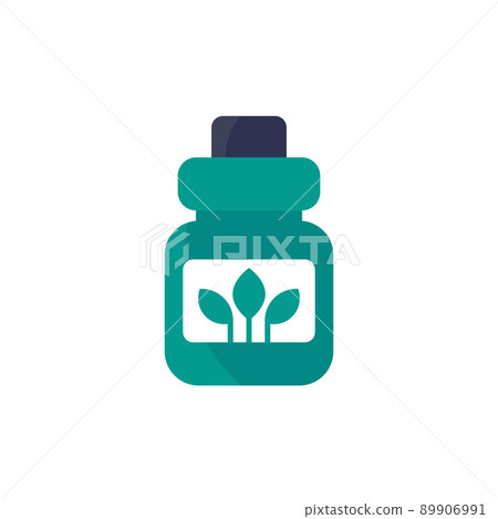 herbal homeopathic medicine vector icon 89906991