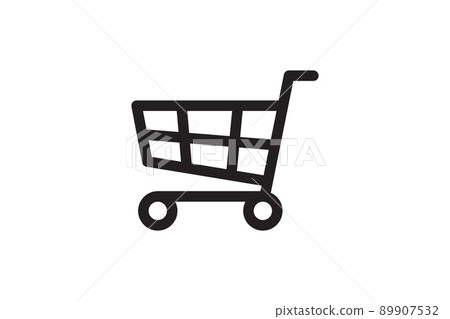 Shopping backet icon. Buy sign for sale, web site, shop retail. Market and commerce store symbol. 89907532