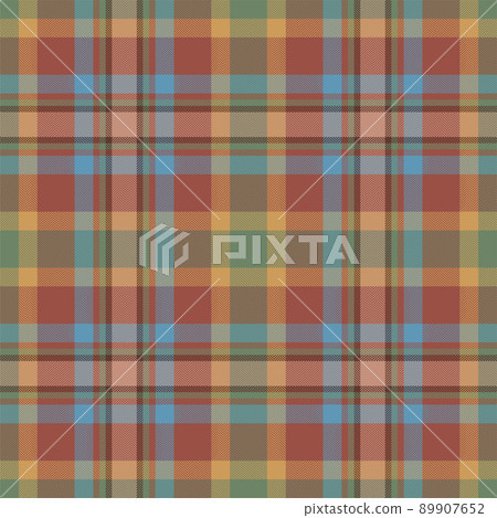 Plaid seamless pattern. Check fabric texture. Vector textile print. Plaid seamless pattern. Check fabric texture. Vector textile print. 89907652